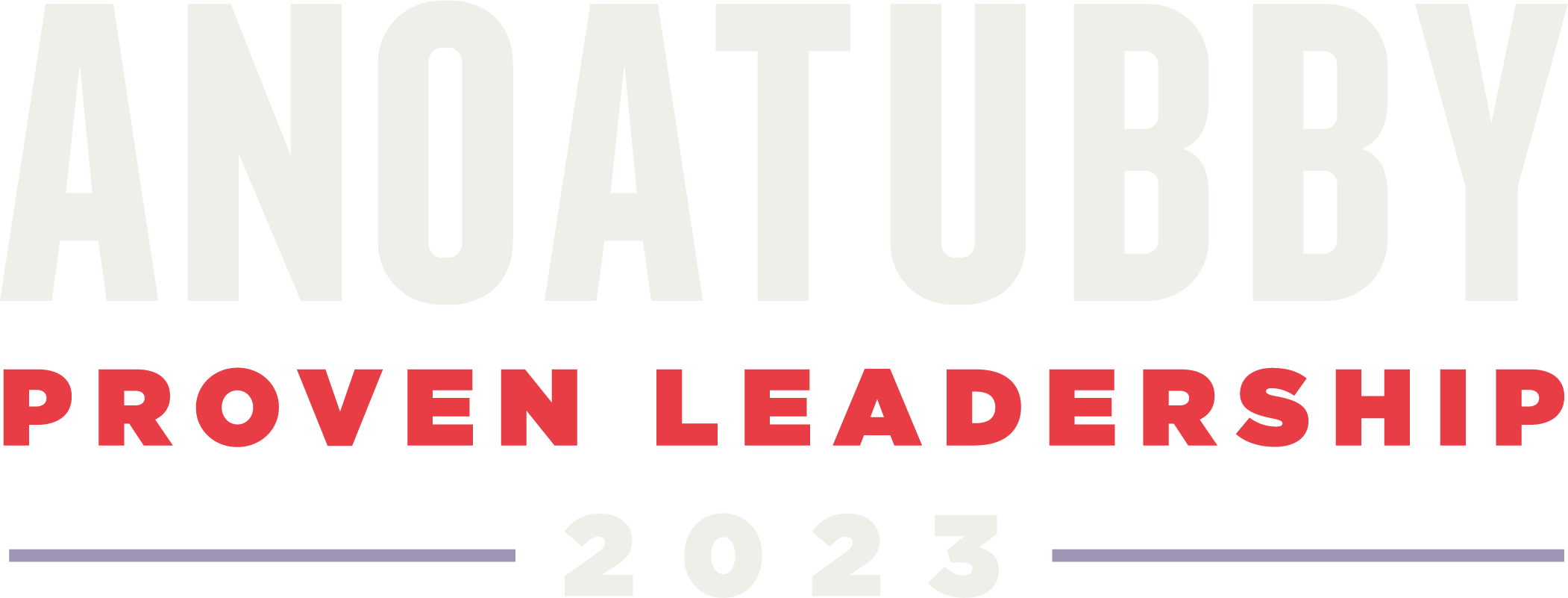 Anoatubby Proven Leadership logo