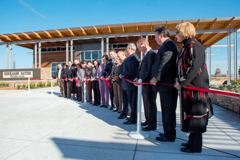 Chickasaw Nation Welcome Center opens at I-35 Exit 55 near Davis
